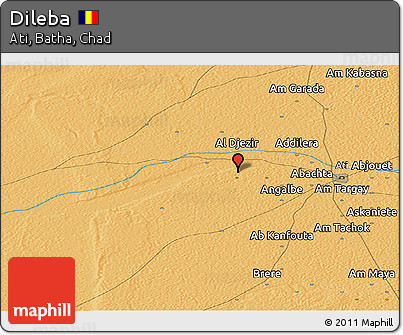 Political Panoramic Map of Dileba
