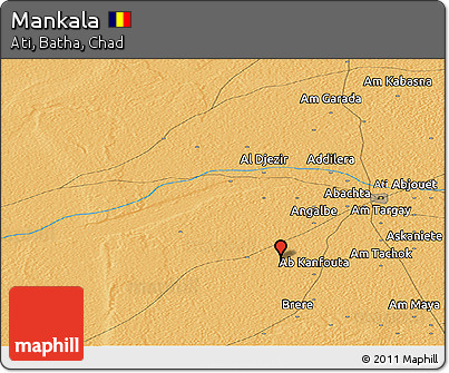 Political Panoramic Map of Mankala