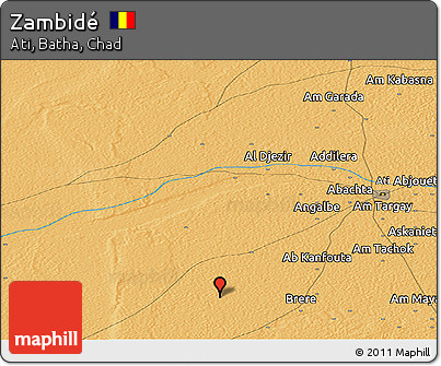 Political Panoramic Map of Zambidé