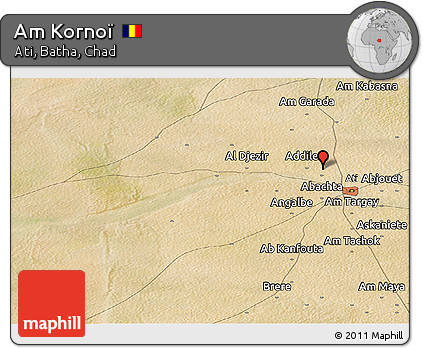 Satellite Panoramic Map of Am Kornoï