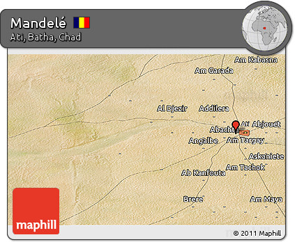 Satellite Panoramic Map of Mandelé