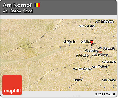 Satellite Panoramic Map of Am Kornoï