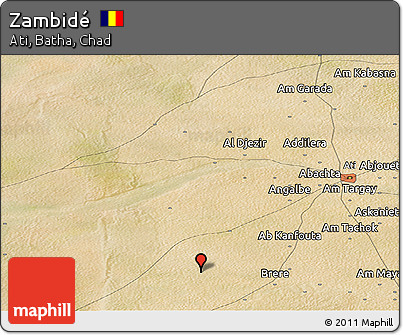 Satellite Panoramic Map of Zambidé