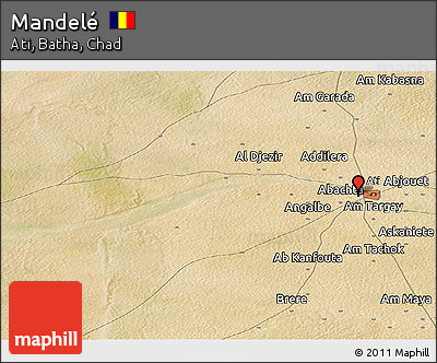 Satellite Panoramic Map of Mandelé
