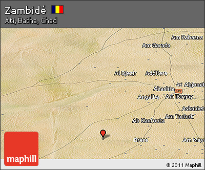 Satellite Panoramic Map of Zambidé