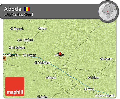 Physical 3D Map of Aboda