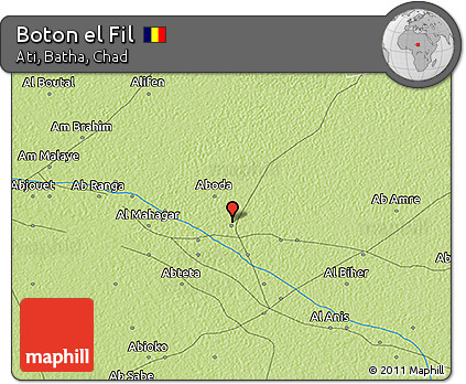 Physical 3D Map of Boton El Fil