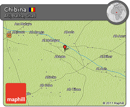 Physical 3D Map of Chibina
