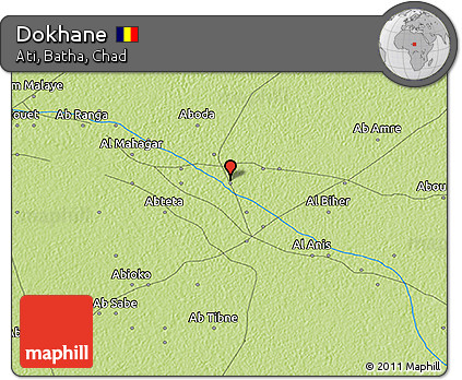Physical 3D Map of Dokhane