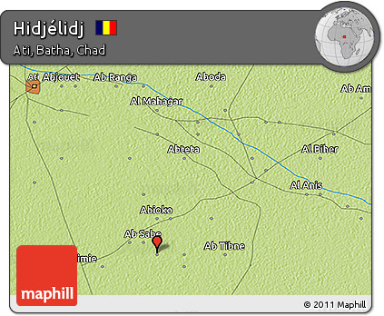 Physical 3D Map of Hidjélidj