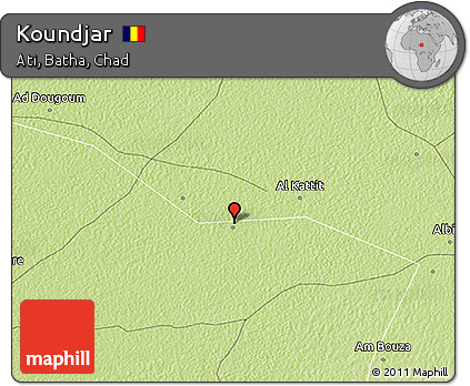 Physical 3D Map of Koundjar