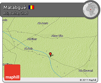 Physical 3D Map of Matabgué
