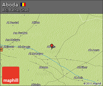 Physical 3D Map of Aboda