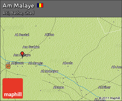 Physical 3D Map of Am Malaye