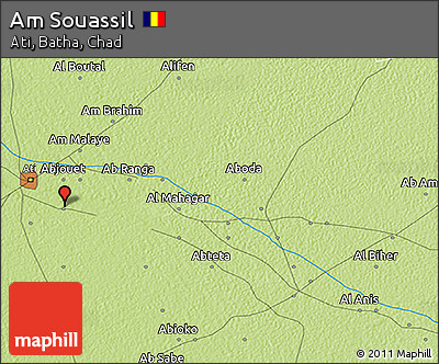 Physical 3D Map of Am Souassil