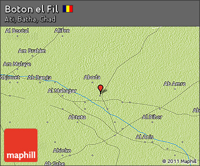 Physical 3D Map of Boton El Fil