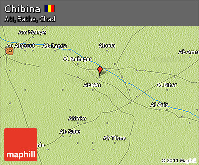 Physical 3D Map of Chibina
