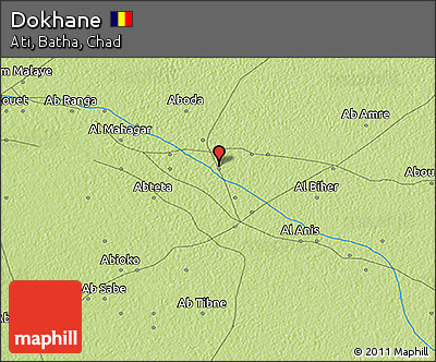 Physical 3D Map of Dokhane
