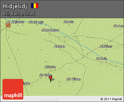 Physical 3D Map of Hidjélidj