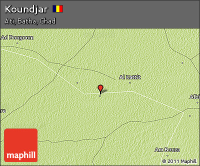 Physical 3D Map of Koundjar