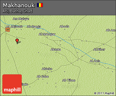 Physical 3D Map of Makhanouk