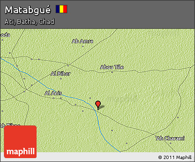 Physical 3D Map of Matabgué