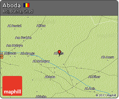 Physical 3D Map of Aboda