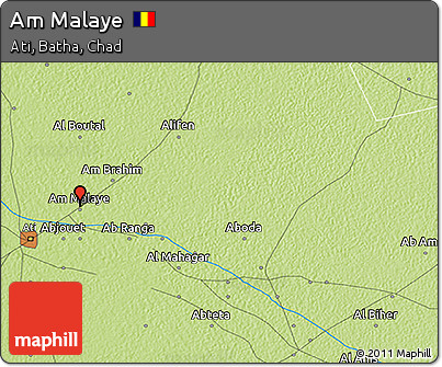 Physical 3D Map of Am Malaye