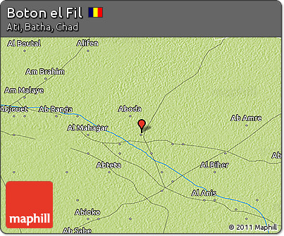 Physical 3D Map of Boton El Fil
