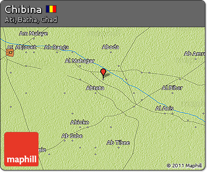 Physical 3D Map of Chibina