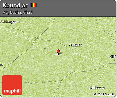 Physical 3D Map of Koundjar