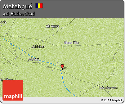 Physical 3D Map of Matabgué