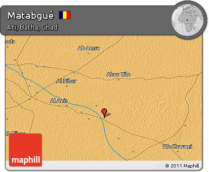 Political 3D Map of Matabgué