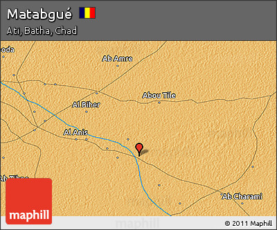 Political 3D Map of Matabgué