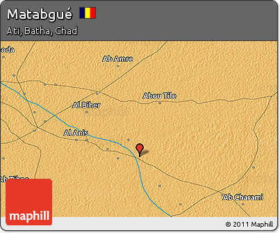 Political 3D Map of Matabgué