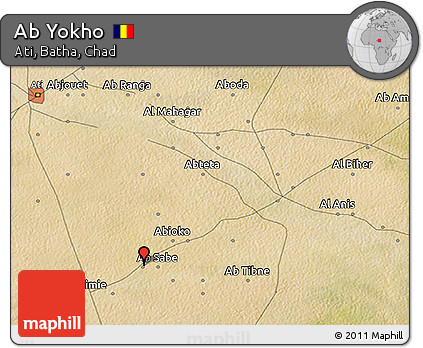 Satellite 3D Map of Ab Yokho