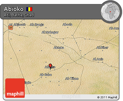 Satellite 3D Map of Abioko