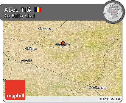 Satellite 3D Map of Abou Tilé