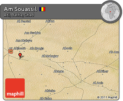 Satellite 3D Map of Am Souassil