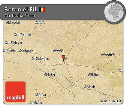 Satellite 3D Map of Boton El Fil
