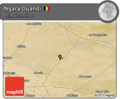 Satellite 3D Map of Ngara Ouandi