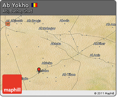 Satellite 3D Map of Ab Yokho
