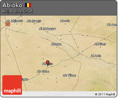 Satellite 3D Map of Abioko