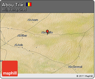 Satellite 3D Map of Abou Tilé