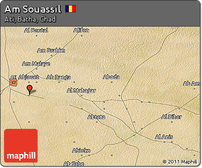 Satellite 3D Map of Am Souassil