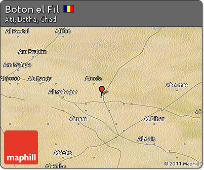 Satellite 3D Map of Boton El Fil