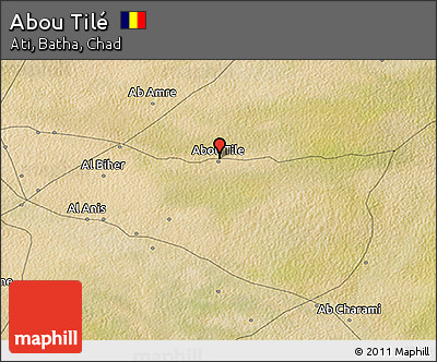 Satellite 3D Map of Abou Tilé