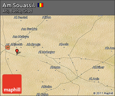 Satellite 3D Map of Am Souassil