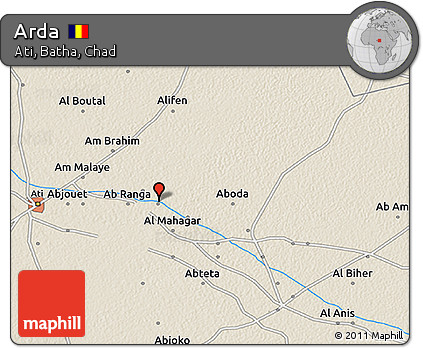 Shaded Relief 3D Map of Arda
