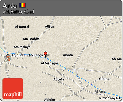 Shaded Relief 3D Map of Arda